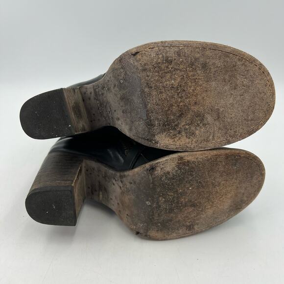 Freebird by Steven Baker Boots Wrap Leather Detail Distressed Brown Western - Picture 9 of 10